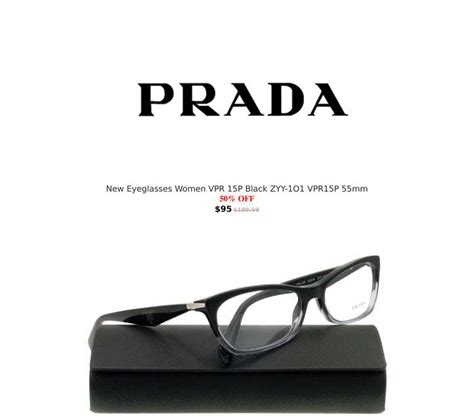 prada vpr 15p black|Prada Sunglasses & Eyeglasses .